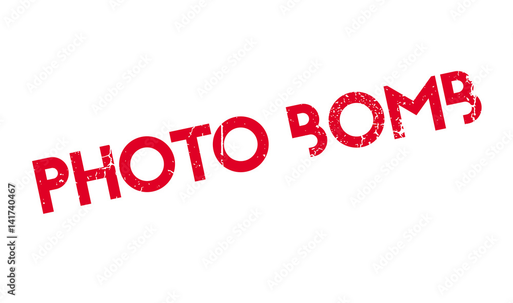 Photo Bomb rubber stamp. Grunge design with dust scratches. Effects can be easily removed for a clean, crisp look. Color is easily changed. Photo Bomb rubber stamp. Grunge design with dust scratches. Effects can be easily removed for a clean, crisp look. Color is easily changed.