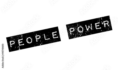 Foto People Power rubber stamp