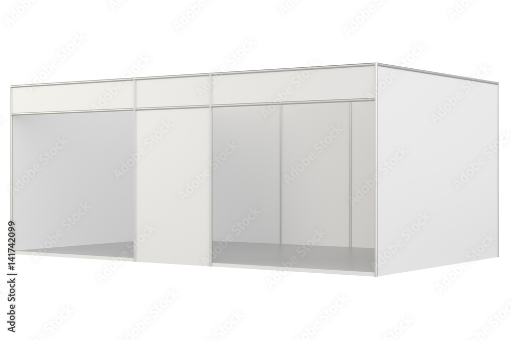 Trade show booth. 3d rendering isolated on white background Trade show booth. 3d rendering isolated on white background