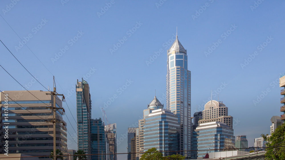 The Bangkok building image Day time