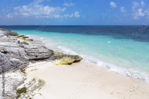 Fototapeta Naklejka Na Ścianę i Meble -  Coast on the Caribbean ocean.