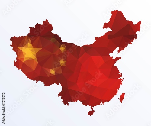 Polygonal map of China