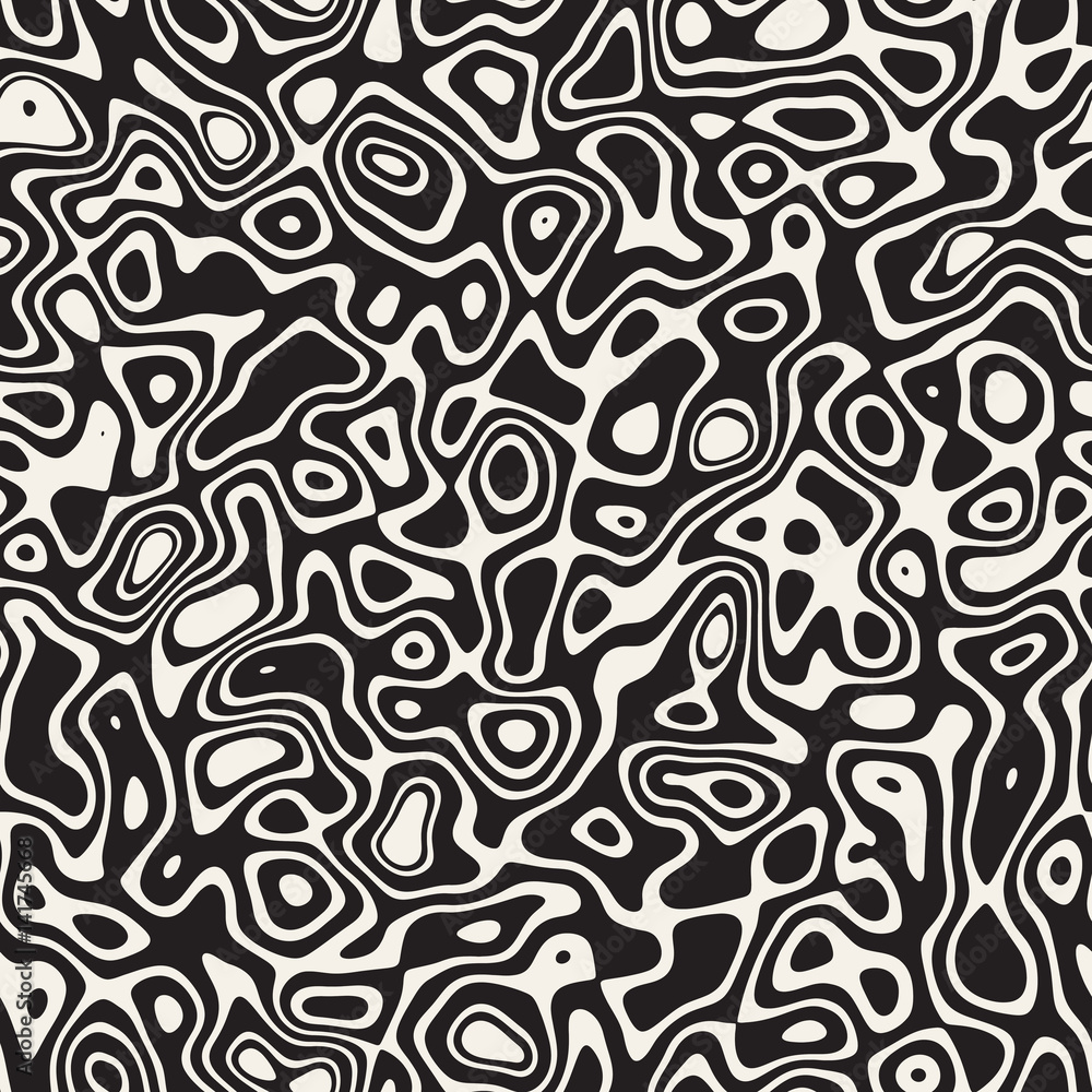Noise Grunge Abstract Texture. Vector Seamless Black And White Pattern. Noise Grunge Abstract Texture. Vector Seamless Black And White Pattern.