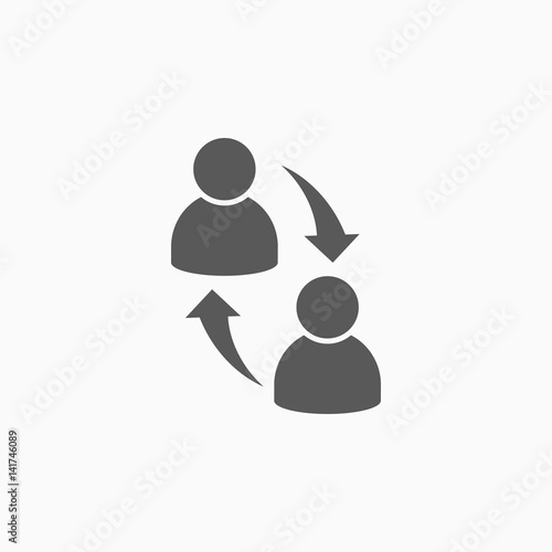 people transfer icon