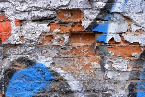 Ancient wall, background, texture, shabby paint, old cement plaster