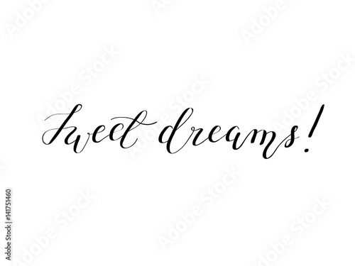Vector sweet dreams calligraphy design