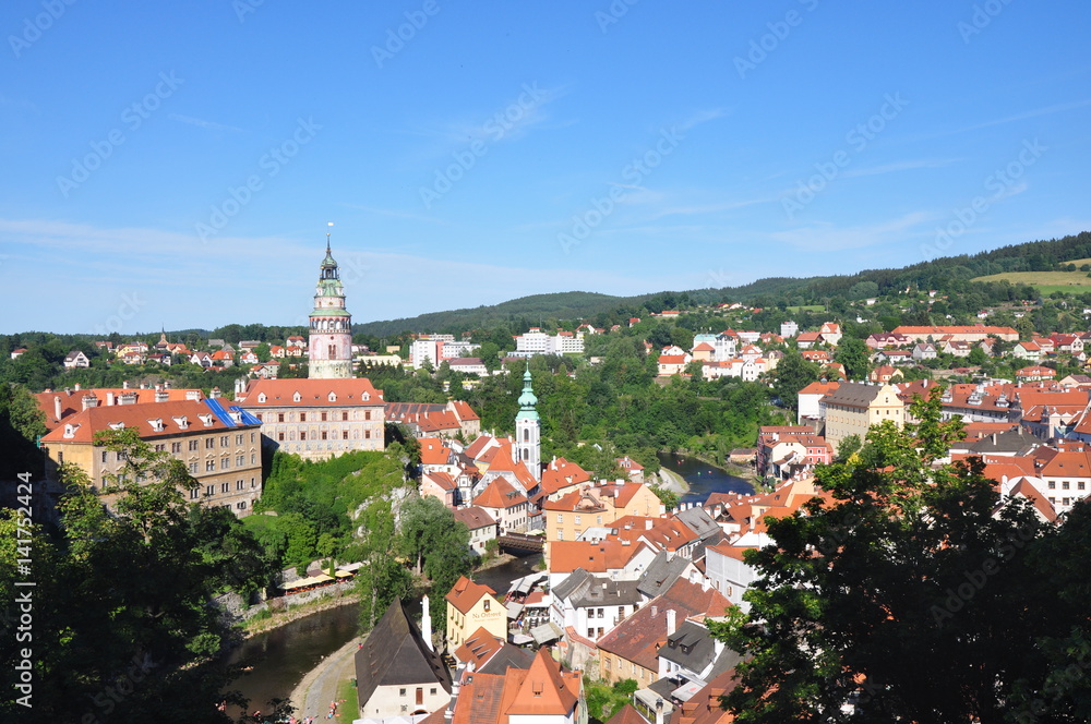 Cesky Krumlov - beutiful old town in south bohemia, Czech republic