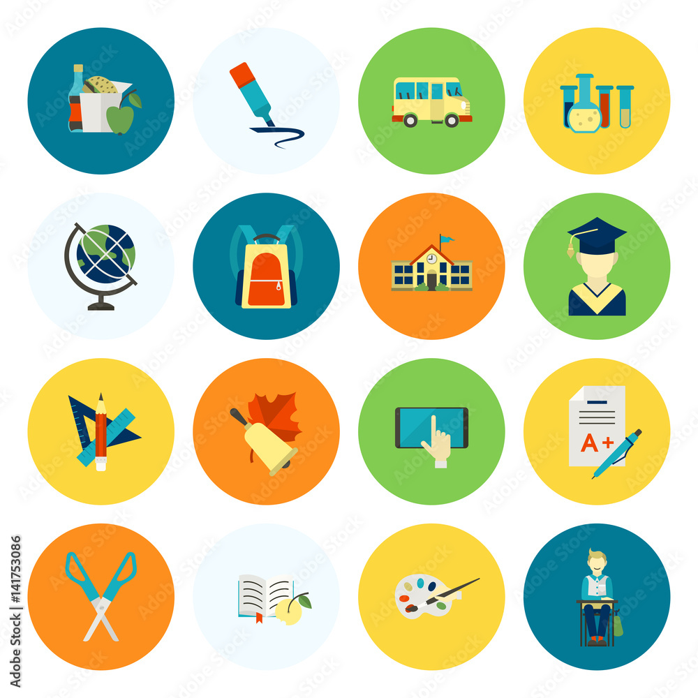 School and Education Icons School and Education Icons