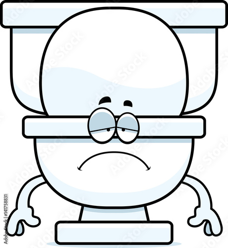 Sad Cartoon Toilet