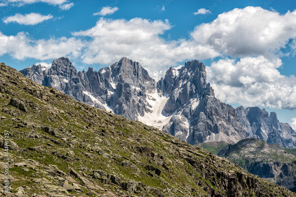 pale of san martino seen from forcella bocche pale of san martino seen from forcella bocche