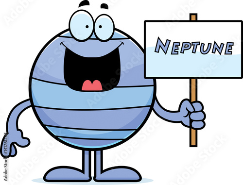 Cartoon Neptune Sign