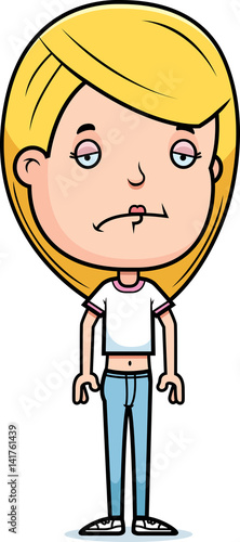 Sad Teen Girl