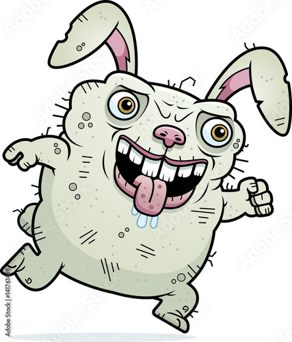 Ugly Bunny Running