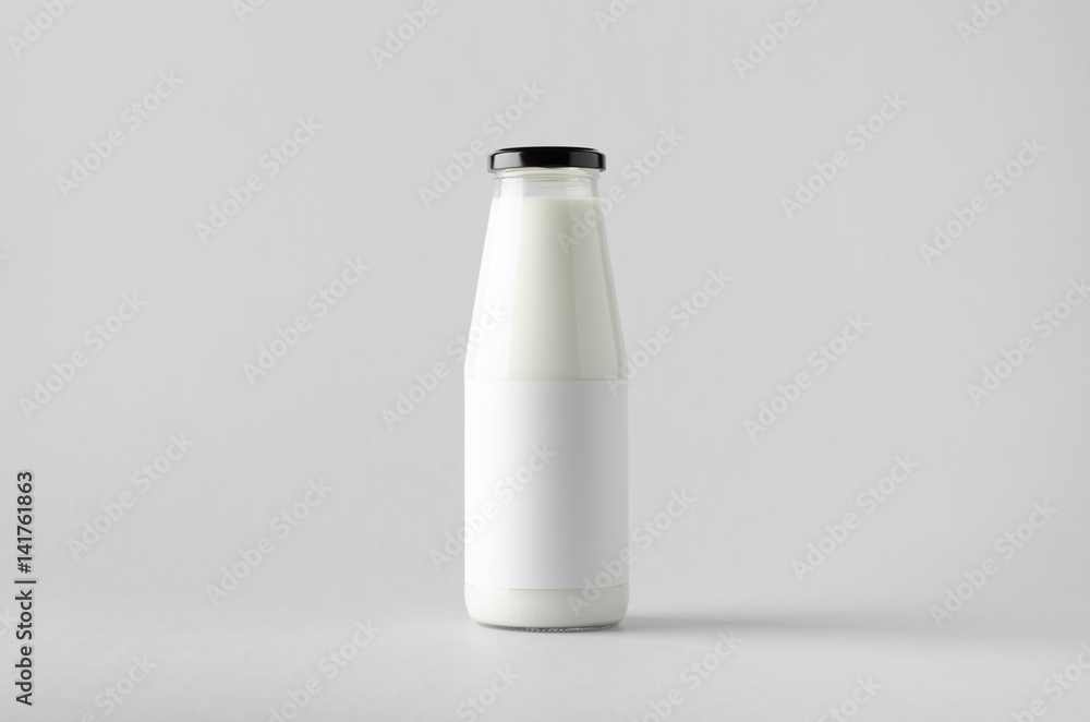 Milk Bottle Mock-Up - Blank Label Milk Bottle Mock-Up - Blank Label