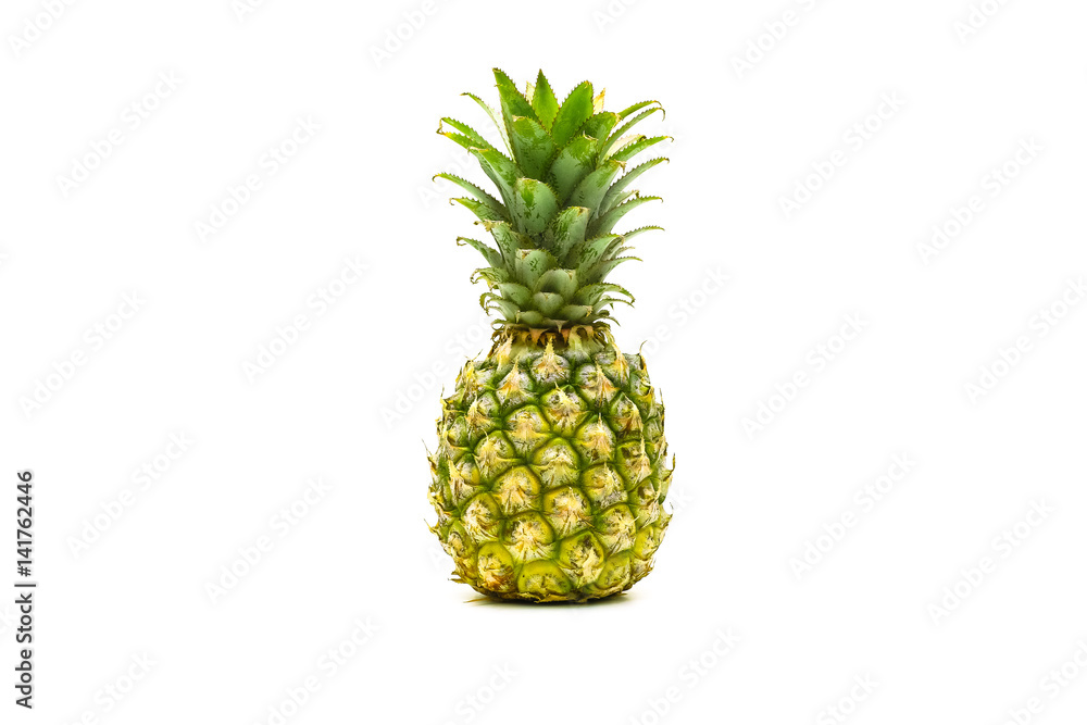 Isolated of pineapple fruit sliced on white background Isolated of pineapple fruit sliced on white background