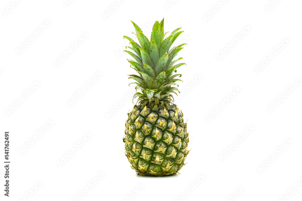 Isolated of pineapple fruit sliced on white background Isolated of pineapple fruit sliced on white background