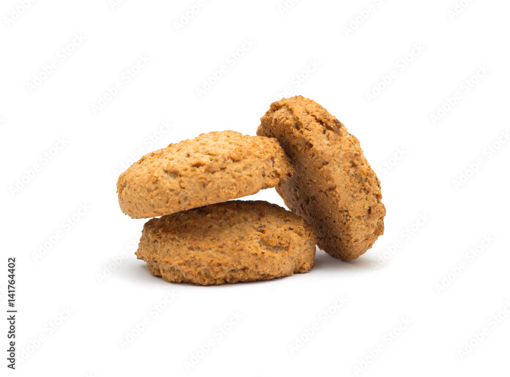 Fresh cookies isolated on white Fresh cookies isolated on white