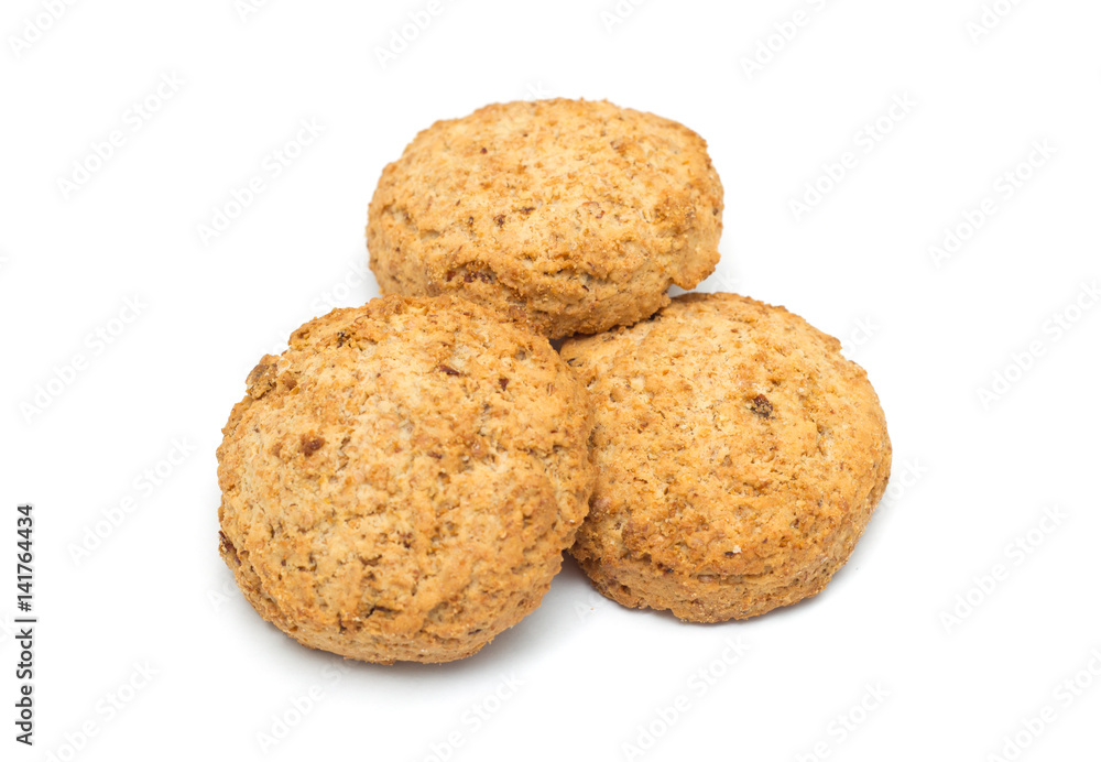 Fresh cookies isolated on white Fresh cookies isolated on white