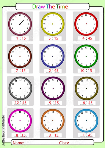 Telling the time, what is the time,