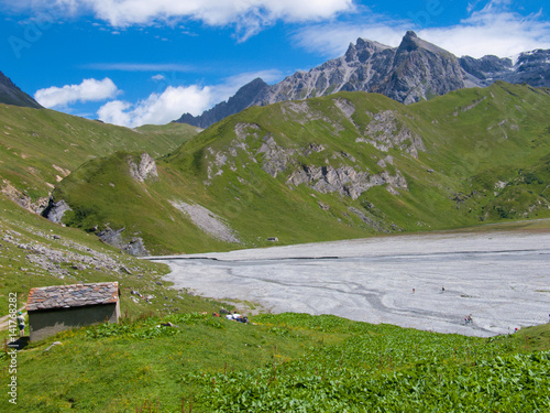 lake de la gliere,champagny en vanoise,savoie ,france photo