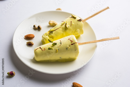 rajwari or rajwadi sweet kesar badam pista kulfi or ice cream candy