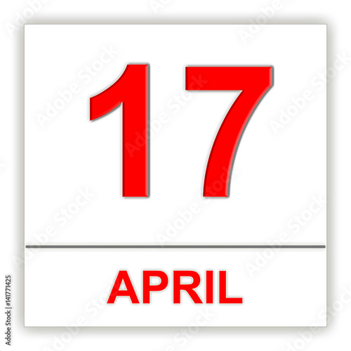 Free Download April 17. Day on the calendar. - GFXLoad