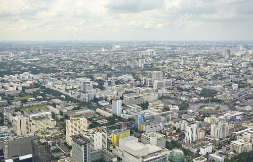 Top view city  Bangkok   Thailand