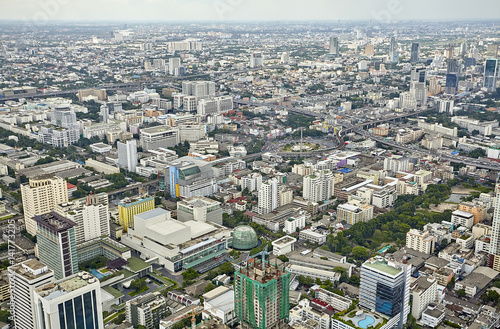 Top view city, Bangkok , Thailand photo