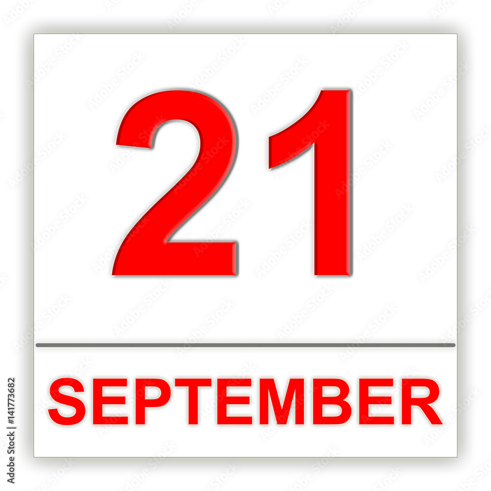 September 21. Day on the calendar. September 21. Day on the calendar.
