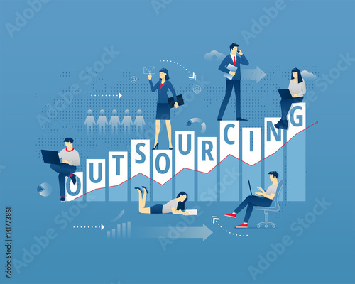 Outsourcing typographic poster