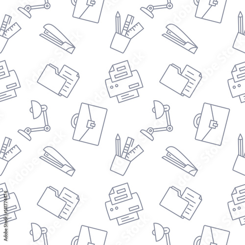 Office Seamless pattern