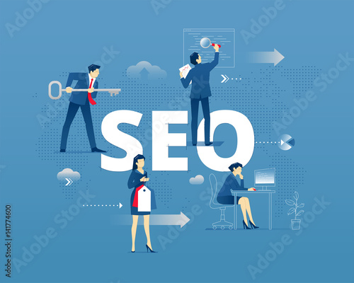 SEO typographic poster