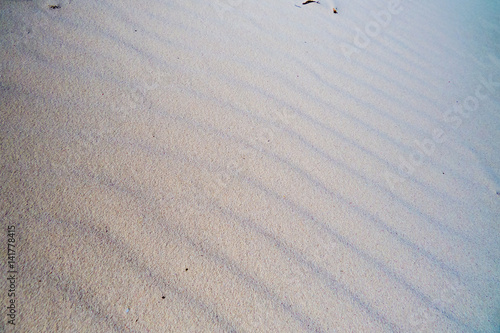 Beautiful and natural waves of sand on the beach. New Providence, Nassau, Bahamas.