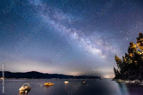 The Milky Way over Lake Tahoe