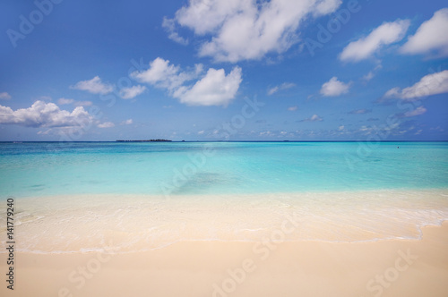 Ocean beach of tropical island