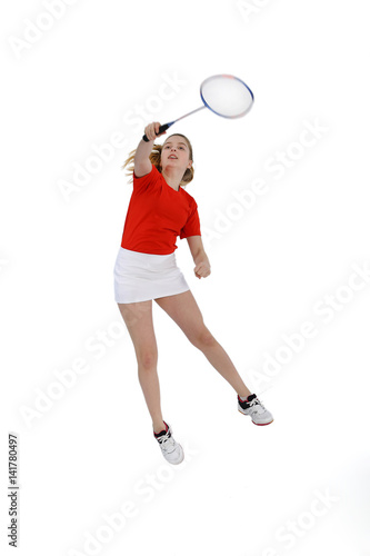 Badminton player, Playing badminton 