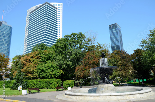 Skycrapers in Warsaw, poland