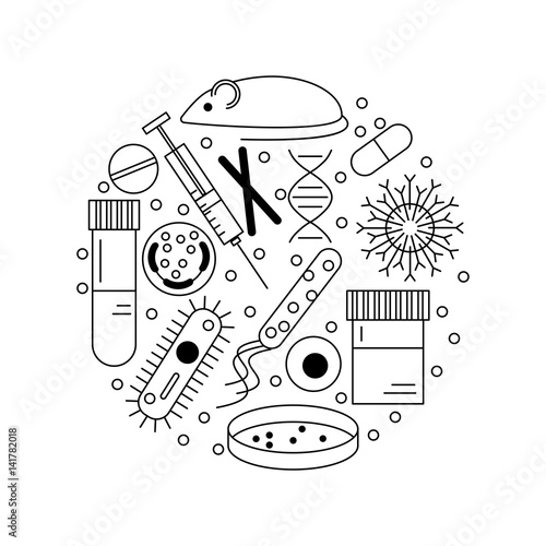 immunology research icons