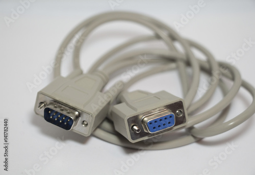 Serial communications connector RS 232.