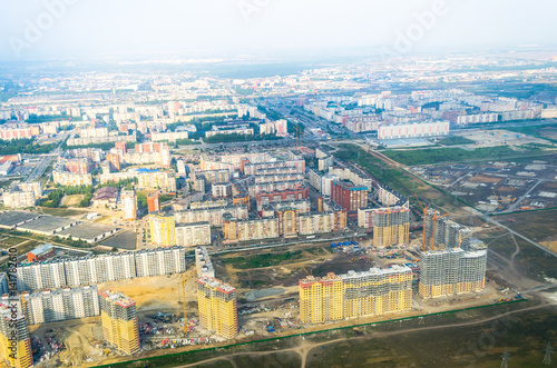 City and construction from the height of the industry construction expansion of residential quarters © aapsky