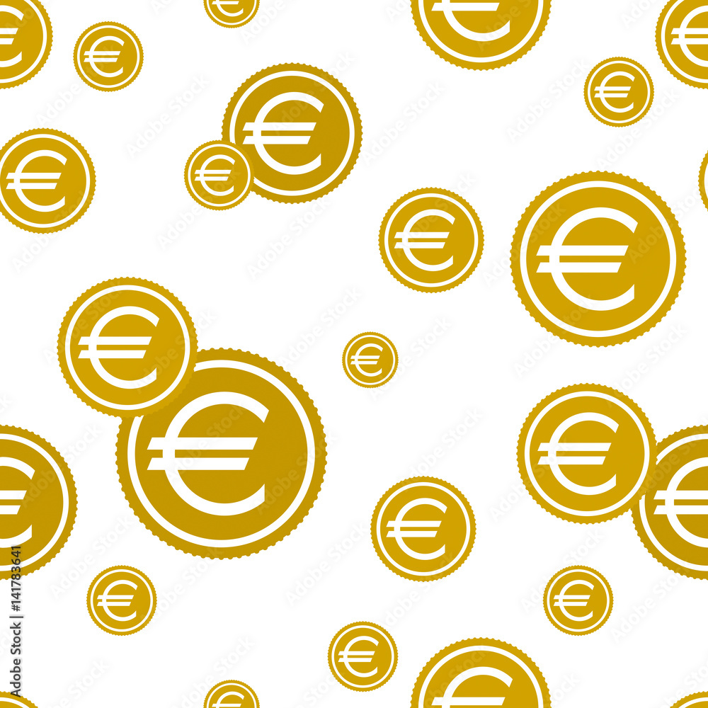 Euro coins seamless background. vector illustration. Euro coins seamless background. vector illustration.