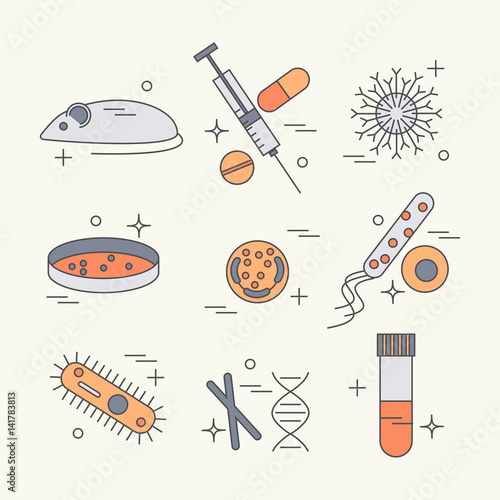immunology research icons