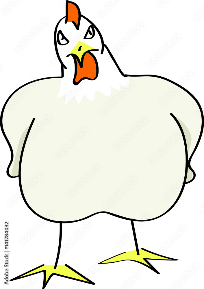 Fototapeta premium Big Angry Hen