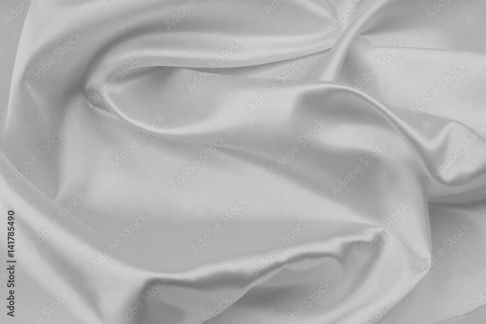 Fototapeta premium White silk fabric