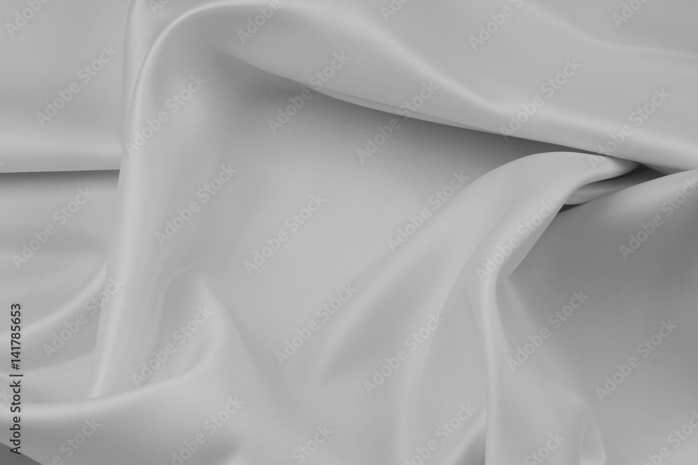 Obraz premium White silk fabric