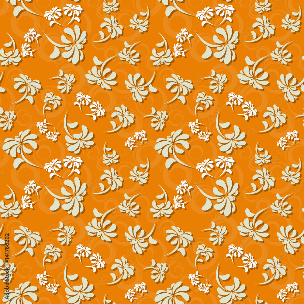 Seamless floral pattern. Vector Seamless floral pattern. Vector