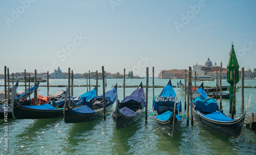 Venetian Gondolas Venice  Italy