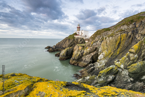 Baily lighthouse, Howth, County Dublin, Ireland, Europe. photo