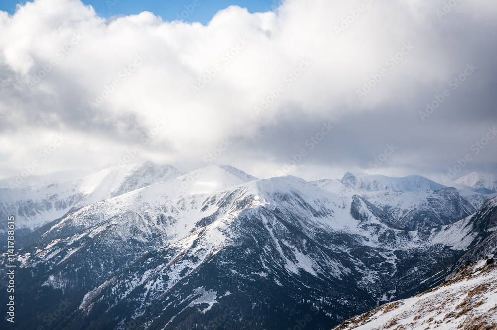 Mountains in snow