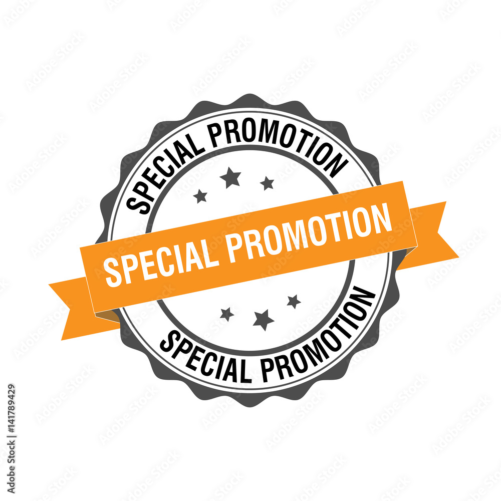 Fototapeta premium Special Promotion stamp illustration